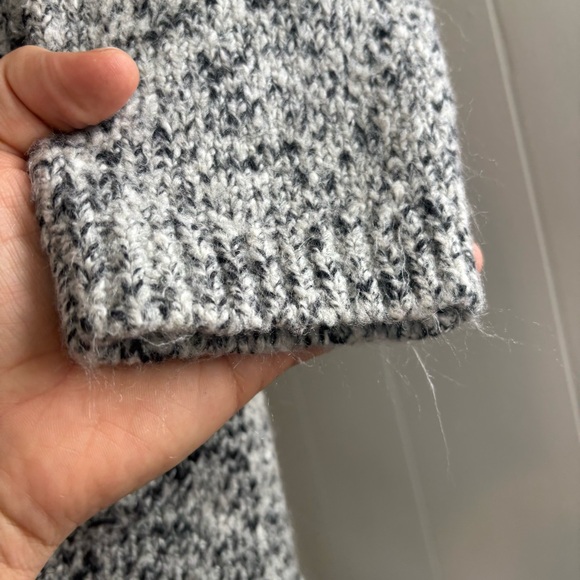 Pure Jill Womens L Gray Knit Snap Button Cotton Blend Sweater Long Cardigan NOTE - Picture 12 of 12